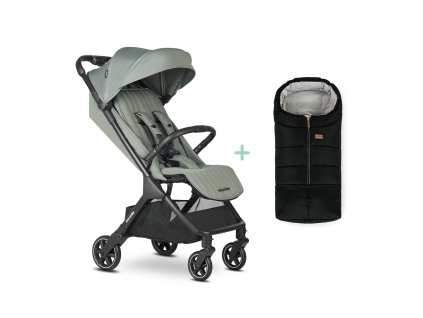 EASYWALKER Kočík športový Jackey2 Agave Green + PETITE&MARS fusak Jibot (Varianta EASYWALKER Kočík športový Jackey2 Agave Green + PETITE&MARS fusak Jibot)
