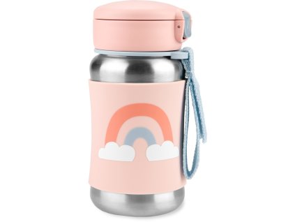 SKIP HOP Spark Style Fľaša so slamkou na vodu nerez Dúha 12m+ (Varianta SKIP HOP Spark Style Fľaša so slamkou na vodu nerez Dúha 12m+)