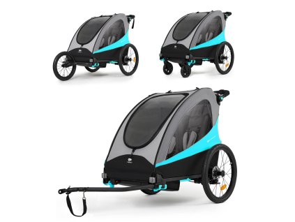 KINDERKRAFT Vozík 3v1 Nava Hawaiian Blue (Varianta KINDERKRAFT Vozík 3v1 Nava Hawaiian Blue)