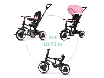 QPLAY Trojkolka Rito eva Pink, vek 10-72 mesiacov (Varianta QPLAY Trojkolka Rito eva Pink, vek 10-72 mesiacov)