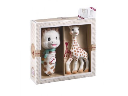 vulli darkovy set zirafa sophie plysove chrastitko
