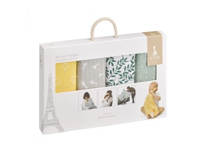 vulli set 4 barevnych plen 70x70 cm