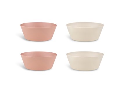 citron sada misek z bio materialu 4ks ruzova kremova