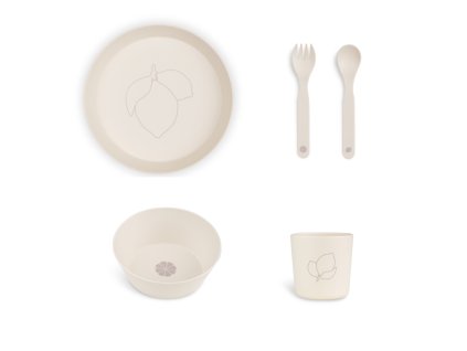 citron jidelni set z bio materialu lemon