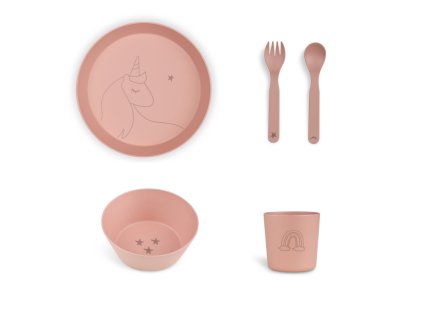 citron jidelni set z bio materialu unicorn