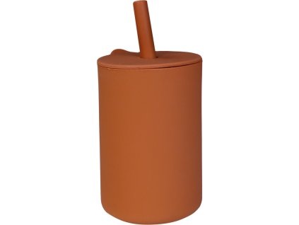 tryco silikonovy poharek s brckem sienna