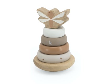 label label balancni stohovaci krouzky nougat