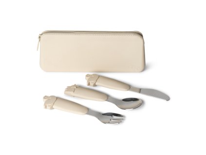 citron detsky pribor s pouzdrem nerez silikon ballerina