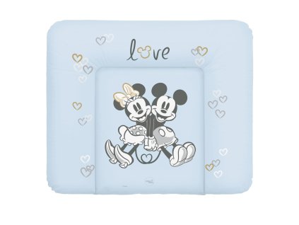 CEBA Podložka prebaľovacia mäkká na komodu (85x72) Disney Minnie & Mickey Blue (Varianta CEBA Podložka prebaľovacia mäkká na komodu (85x72) Disney Minnie & Mickey Blue)