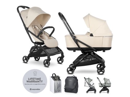 EASYWALKER Kočík kombinovaný Rockey S Bright Taupe (Varianta EASYWALKER Kočík kombinovaný Rockey S Bright Taupe)