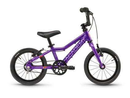 ACADEMY Detský bicykel Grade 2 Belt 14" 2025 Fialová, Zelená/Žltá/Modrá/Červená/Fialová