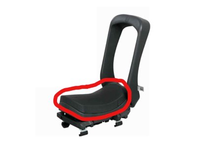 Urban Iki Náhradný poťah na JUNIOR sedačku Bincho Čierna, Čierna/Hnedá