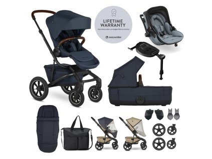 EASYWALKER Set XXL Kočík Jimmey Air Indigo Blue + KIDDY Evoluna i-size 2 (Varianta EASYWALKER Set XXL Kočík Jimmey Air Indigo Blue + KIDDY Evoluna i-size 2)