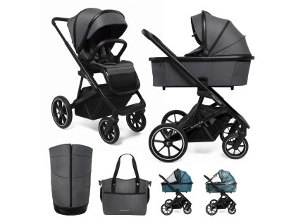 MUUVO Kočík kombinovaný Slick 2.0 set 2v1 Iron graphite (Varianta MUUVO Kočík kombinovaný Slick 2.0 set 2v1 Iron graphite)