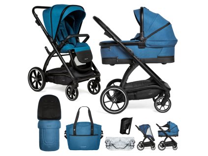 MUUVO Kočík kombinovaný Trick set 2v1 Ocean blue (Varianta MUUVO Kočík kombinovaný Trick set 2v1 Ocean blue)