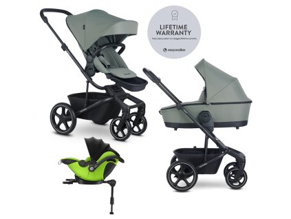 EASYWALKER Kočík kombinovaný Harvey⁵ 2v1 Agave Green LITE RWS + KIDDY Evoluna i-size 2 + základňa (Varianta EASYWALKER Kočík kombinovaný Harvey⁵ 2v1 Agave Green LITE RWS + KIDDY Evoluna i-size 2 + základňa)