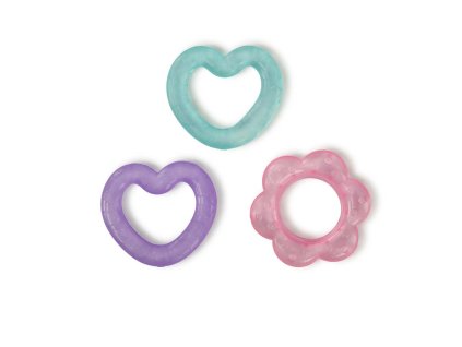 BRIGHT STARTS Hryzačka plnená vodou PiP - 3 tvary, 3m+