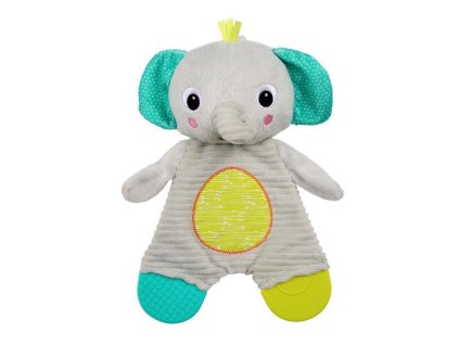 BRIGHT STARTS Hračka - hryzačka Snuggle&Teethe slon 0m+ (Varianta BRIGHT STARTS Hračka - hryzačka Snuggle&Teethe slon 0m+)