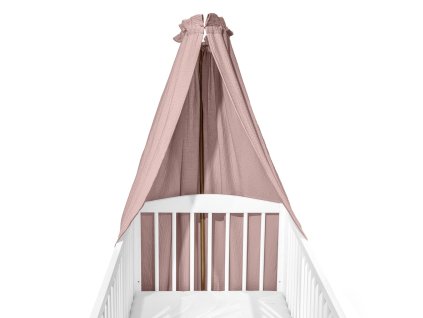 KLUPS Baldachýn na postieľku mušelínový pink 150x200 cm (Varianta KLUPS Baldachýn na postieľku mušelínový pink 150x200 cm)