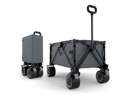KINDERKRAFT Vozík prepravný skladací Wagon Rollster Grey (Varianta KINDERKRAFT Vozík prepravný skladací Wagon Rollster Grey)
