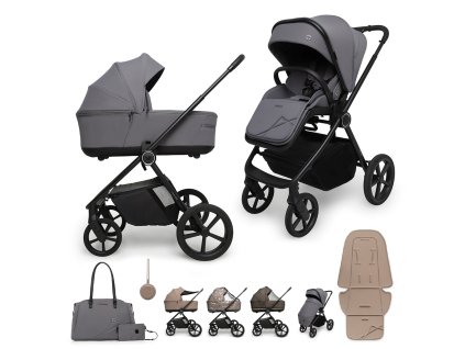 MUUVO Kočík kombinovaný Muuvo One 2v1 Gris (Varianta MUUVO Kočík kombinovaný Muuvo One 2v1 Gris)