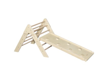 tryco drevena prolezacka se skluzavkou