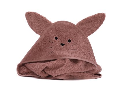 19861 5 1033 42 kaputzenbadetuch 75x75cm tierform hase rosa 01