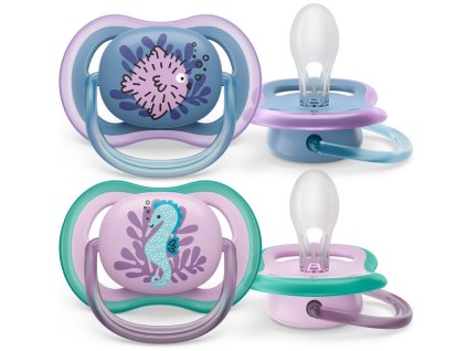 Philips AVENT Cumlík Ultra air obrázok 6-18m dievča (more) 2ks (Varianta Philips AVENT Cumlík Ultra air obrázok 6-18m dievča (more) 2ks)