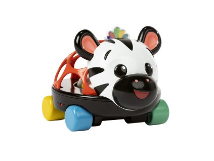OBALL Autíčko a hrkálka 2v1 Curious Car zebra Zen™ 3m+ (Varianta OBALL Autíčko a hrkálka 2v1 Curious Car zebra Zen™ 3m+)