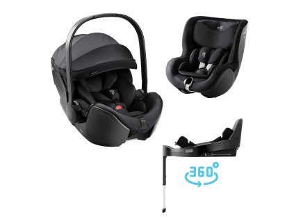 Autosedačka set Baby-Safe Pro + Vario Base 5Z + autosedačka Dualfix 5z Style, Carbon Black (Variáns Carbon Black)