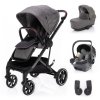 ZOPA Set kočík Quest+ korba+ adaptéry+ autosedačka (Variáns Vulcan Black/Silver)