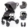 ZOPA Set kočík Quest+ korba+ adaptéry+ autosedačka (Variáns Vulcan Black/Silver)