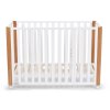KINDERKRAFT SELECT Postieľka drevená Koya s funkciou ohrádky vrátane matraca White, Premium