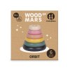 PETITE&MARS Hračka drevená skladacia Orbit Wood of Mars 36m+ Aurora Pink