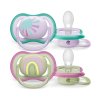 Philips AVENT Cumlík Ultra air obrázok 0-6m dievča (dúha) 2ks (Varianta Philips AVENT Cumlík Ultra air obrázok 0-6m dievča (dúha) 2ks)