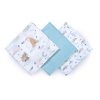 BABYONO Plienky bambusové 3 ks Blue, 70x70 cm (Varianta BABYONO Plienky bambusové 3 ks Blue, 70x70 cm)