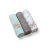 BABYONO Plienky bambusové 3 ks Blue, 70x70 cm (Varianta BABYONO Plienky bambusové 3 ks Blue, 70x70 cm)