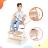 KINDERKRAFT Stolička jedálenská Enock s polstrovaním Grey wooden, Premium (Varianta KINDERKRAFT Stolička jedálenská Enock s polstrovaním Grey wooden, Premium)