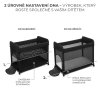 KINDERKRAFT SELECT Postieľka cestovná Moon Dream Black (Varianta KINDERKRAFT SELECT Postieľka cestovná Moon Dream Black)