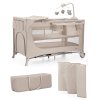 KINDERKRAFT Postieľka cestovná Joy 2 s doplnkami Beige (Varianta KINDERKRAFT Postieľka cestovná Joy 2 s doplnkami Beige)