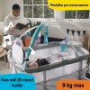 BABY EINSTEIN Postieľka s ohrádkou na hranie a klavírom 3v1 Kick & Snooze™ 0m+