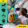 BABY EINSTEIN Postieľka s ohrádkou na hranie a klavírom 3v1 Kick & Snooze™ 0m+