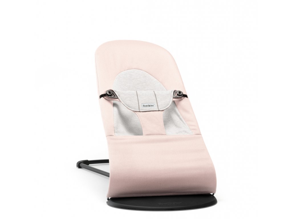Lehátko Babybjorn Balance Soft Light Pink /Grey cotton Jersey