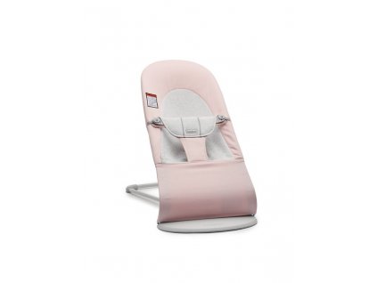 Lehátko Babybjorn Balance Soft Light pink/grey cotton Jersey  světlá konstrukce