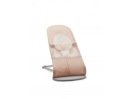 Babybjorn lehátko Soft Pearly Pink/White mesh, světle šedá konstrukce