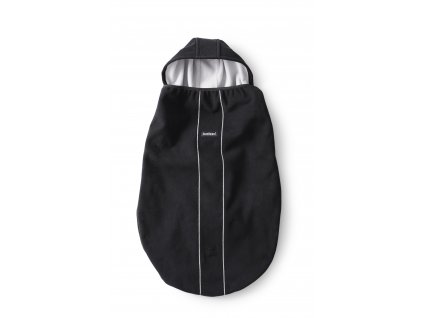 Přikrývka z jemného flísu na nosítka Babybjorn - black/černá