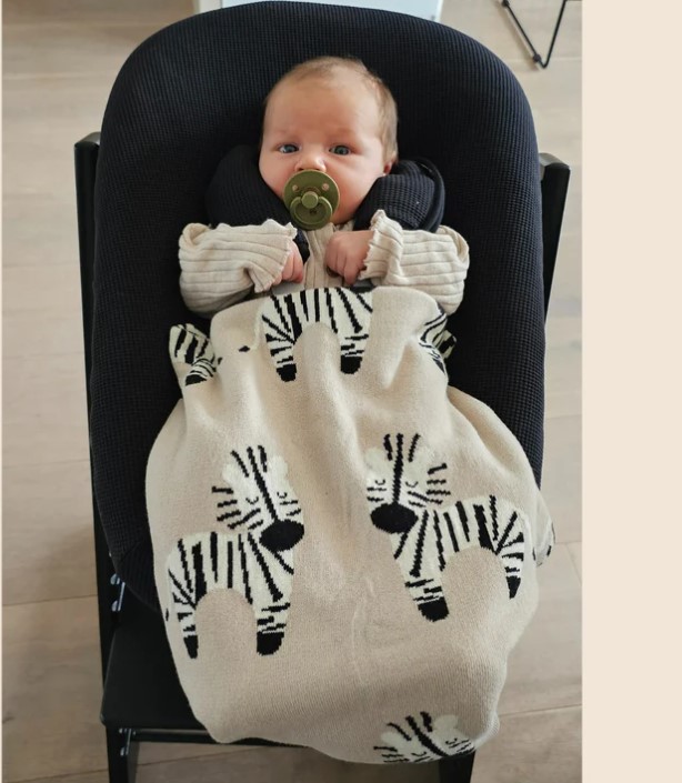 Ukje deka pro miminko béžová Beige Zebra