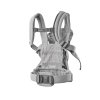 088029 baby carrier harmony woven melange light gray babybjorn back medium