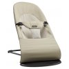 Lehátko Babybjorn Balance Soft cotton Khaki/Beige , černá konstrukce