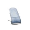 Babybjorn lehátko Soft Sky Blue/White mesh, světle šedá konstrukce
